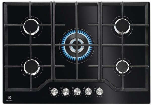 

Газовая варочная панель ELECTROLUX KGG75362K, 5 конфорок, черный (KGG75362K), Черная, KGG75362K