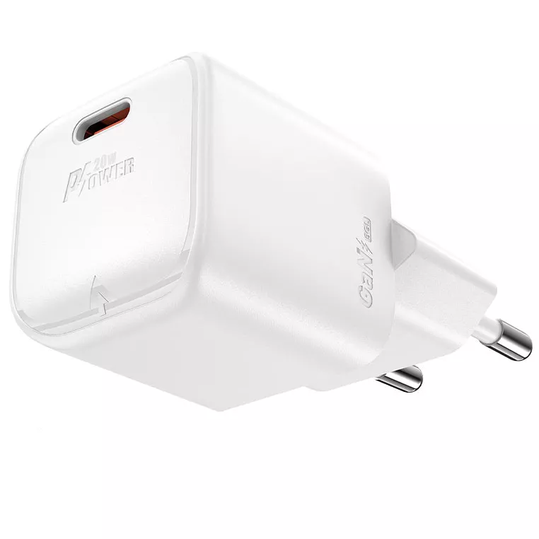 Сетевое зарядное устройство Acefast A73 mini 20 Вт, EU, USB type-C, Quick Charge, PD, белый (AF-A73-WH) - фото 1