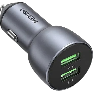 Автомобильное зарядное устройство UGREEN CD213, 2xUSB, 36 Вт, QC, темно-синий (10144_)