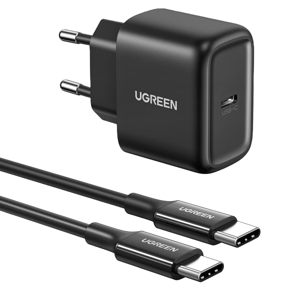 

Сетевое зарядное устройство UGREEN CD250 25 Вт, EU, USB type-C, Quick Charge, PD, черный (50581_), CD250