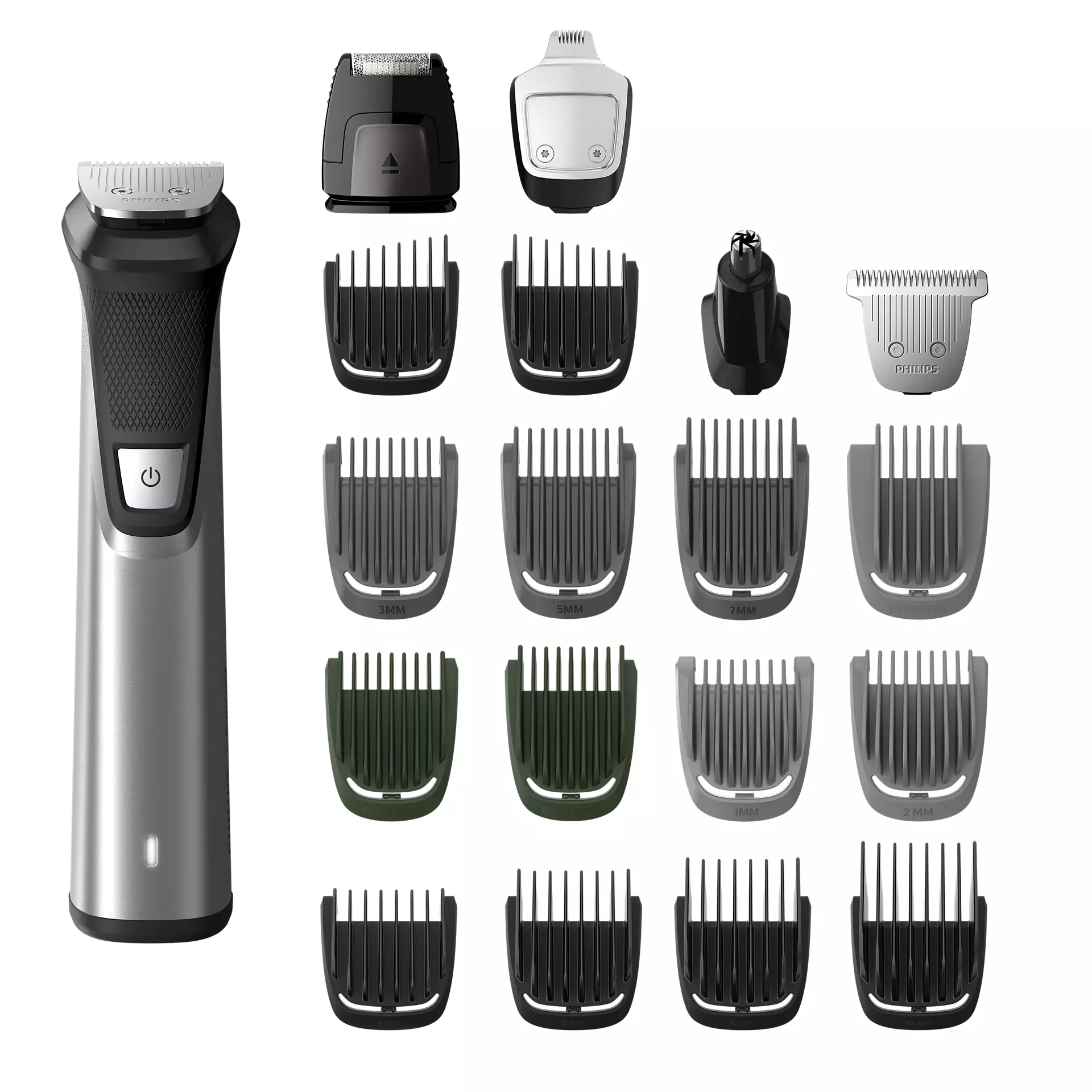 

Триммер Philips Multigroom 7000 MG7750/49, насадок 18, черный/серый (MG7750/49), MG7750/49