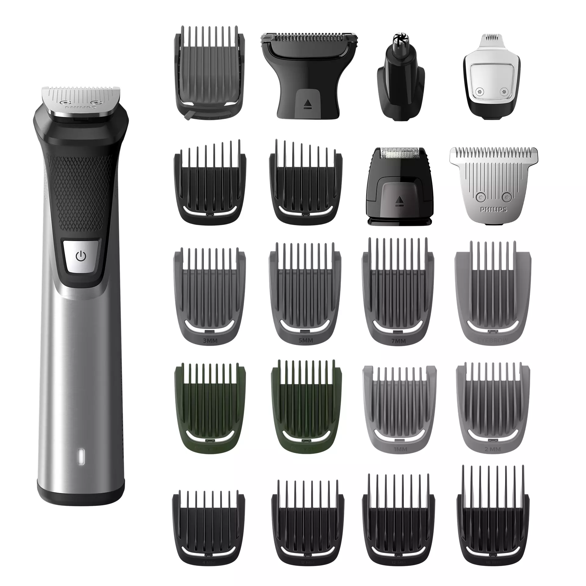 

Триммер Philips Multigroom 9000 MG7770/49, насадок 20, черный/серый (MG7770/49), MG7770/49