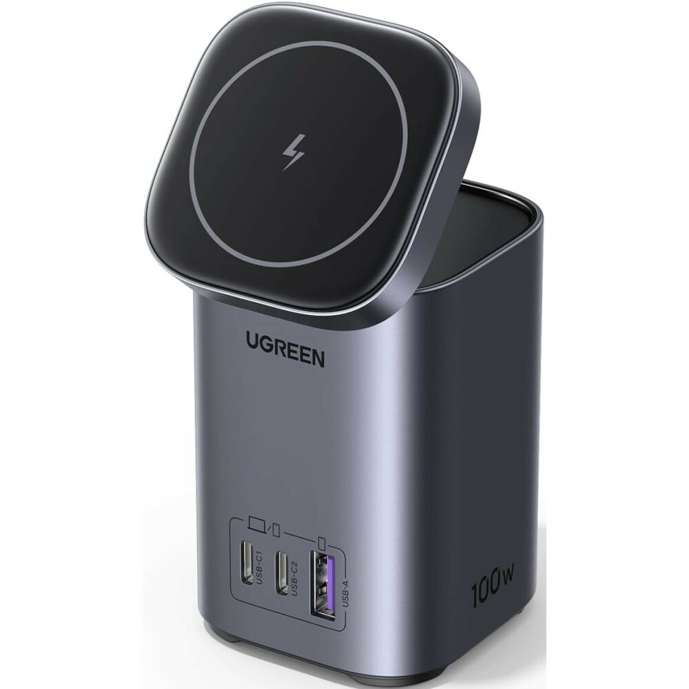

Сетевое зарядное устройство UGREEN CD342 100 Вт, USB, 2xUSB type-C, Quick Charge, серый (15076_), CD342