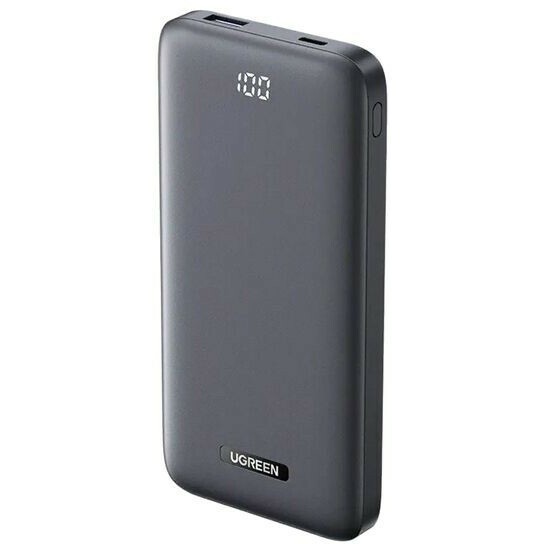

Портативный аккумулятор (Powerbank) UGREEN PB198, 10 А·ч, 2xUSB, 2.4А, Type-C, QC, PD, серый (60689_), PB198
