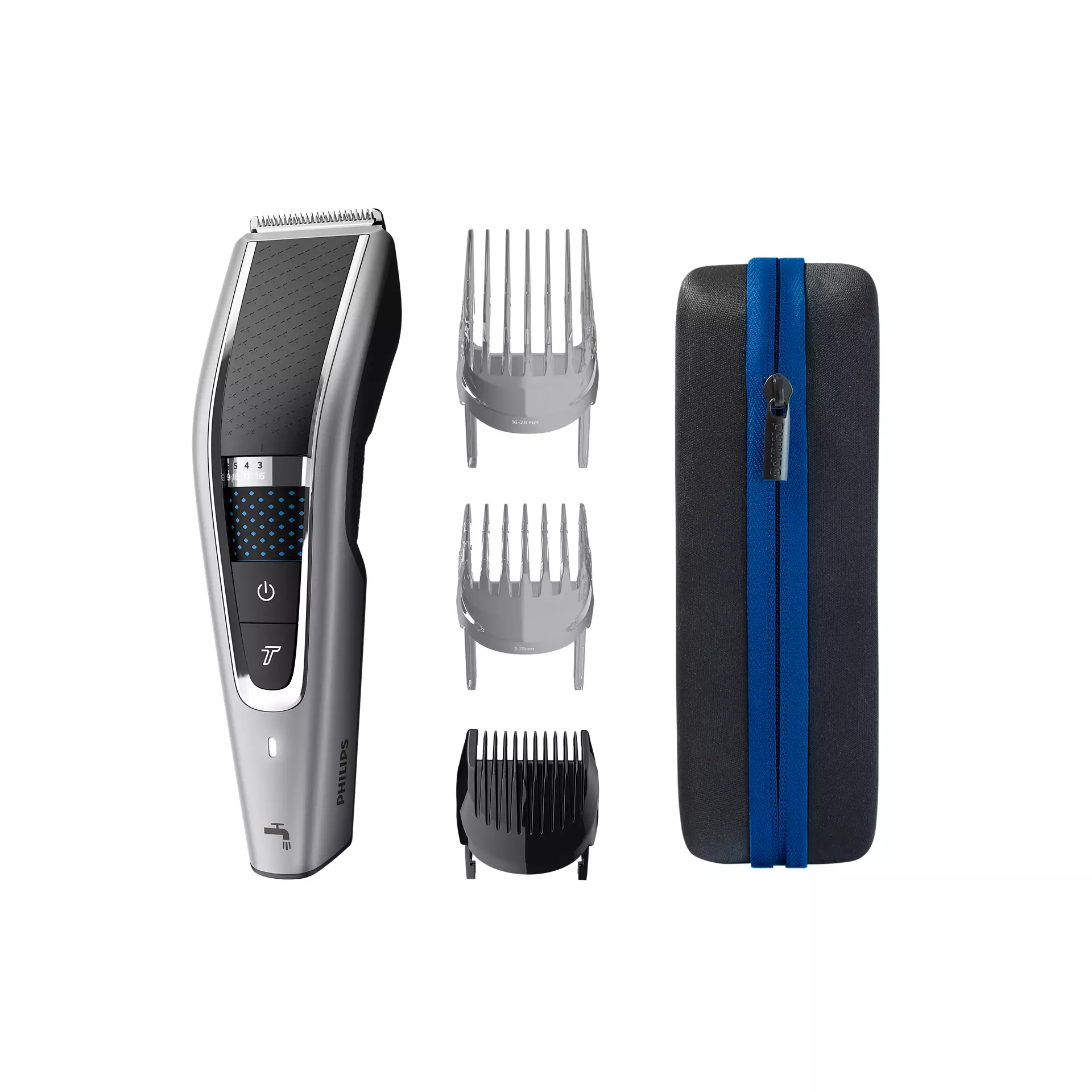 

Машинка для стрижки Philips series 5000 HC5650/15, насадок 3, серебристый (HC5650/15), HC5650/15