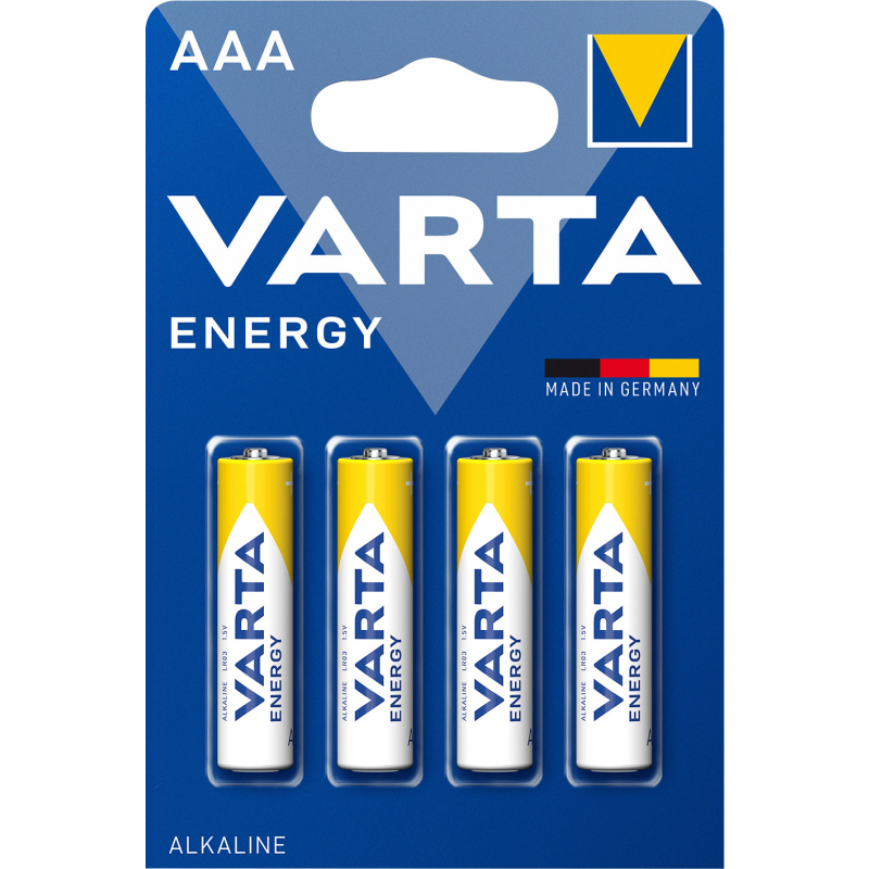 

Батарея Varta Energy, AAA (LR03), 1.5V, 4 шт. (04103229414)