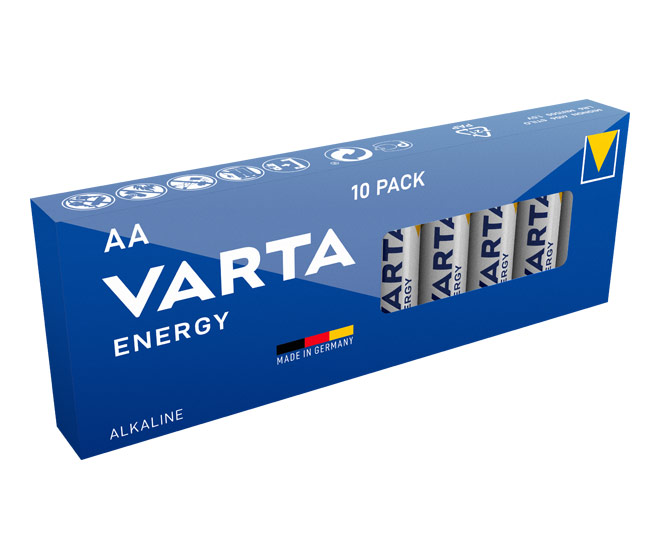 

Батарейка Varta Energy, AA (LR6), 1.5V, 10 шт. (04106229410)
