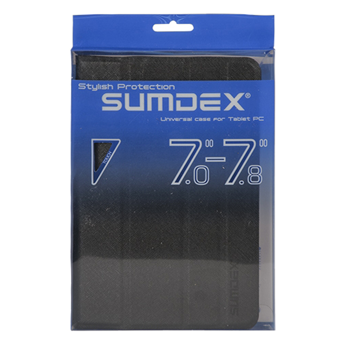 

7.8" Чехол Sumdex универсальный, черный (TCH-704BK)