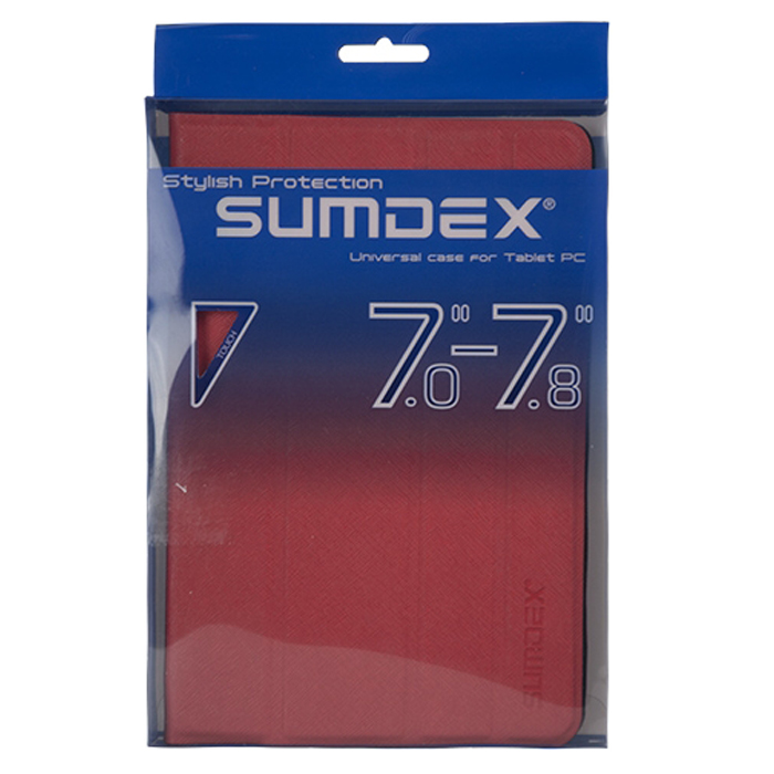 

7.8" Чехол Sumdex универсальный, красный (TCH-704RD)