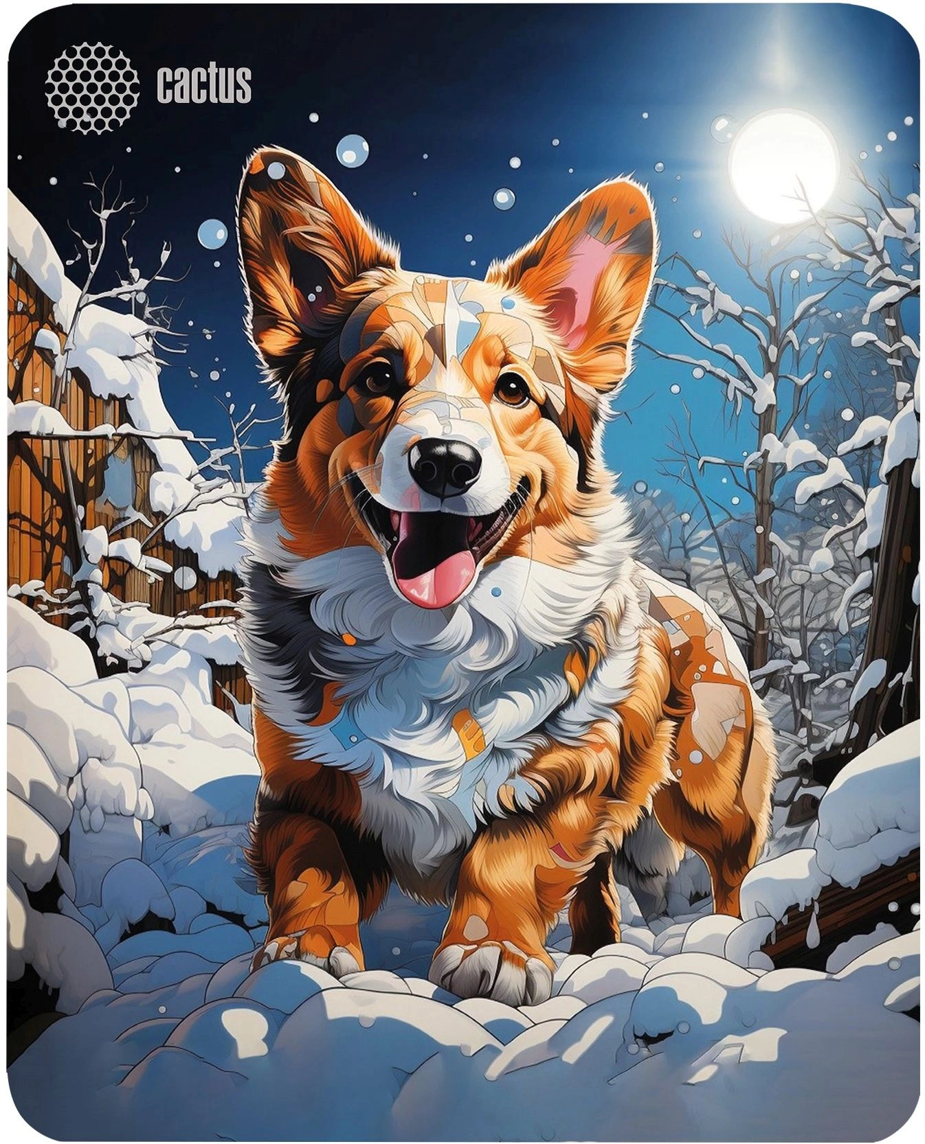 

Коврик для мыши Cactus Corgi, 300x250x3мм, принт (CS-MP-D13M), Corgi