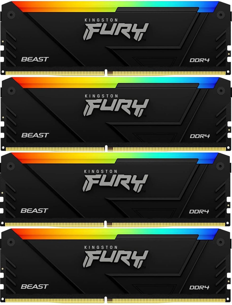 Комплект памяти DDR4 DIMM 32Gb (4x8Gb), 3600MHz Kingston (KF436C17BB2AK4/32)