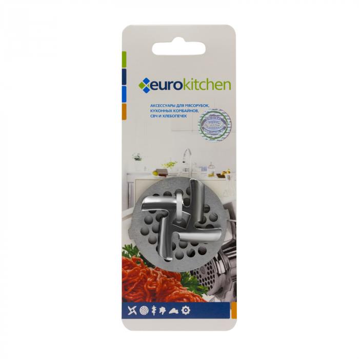 

Набор нож и решетка Eurokitchen NR1202 для мясорубки/кухонного комбайна (767613), NR1202