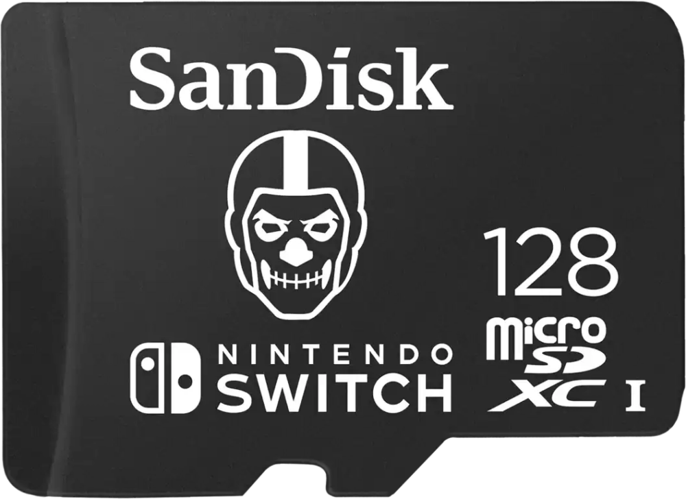 Карта памяти 128Gb microSDXC Sandisk Nintendo Switch Class 10 UHS-I U3 V30 A1 (SDSQXAO-128G-GN6ZG)