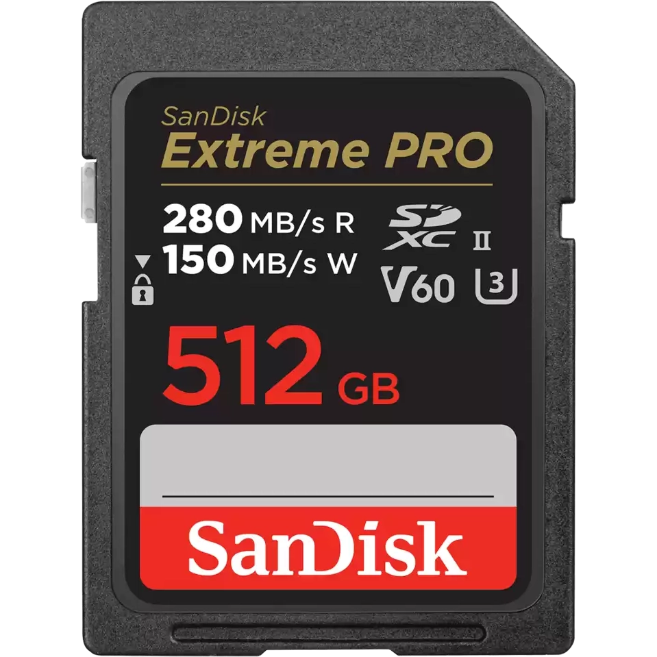 Карта памяти SDXC Sandisk 512Gb Class 10 UHS-II U3 (SDSDXEP-512G-GN4IN)