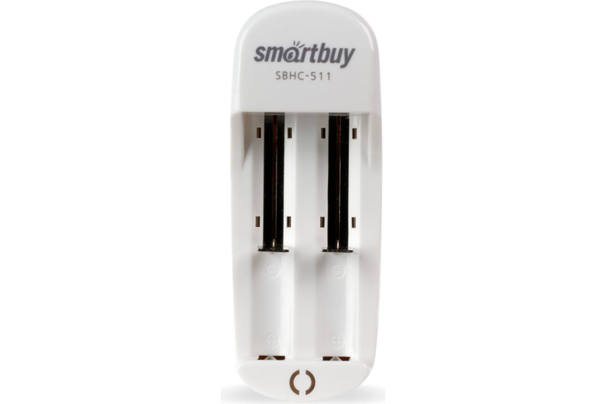 

Зарядное устройство для аккумуляторов Smartbuy, 2x14500, 16500, 17335, 17650, 18650 Li-Ion, белый (SBHC-511)