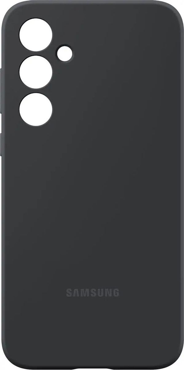 Чехол-накладка Samsung Silicone Case для смартфона Samsung Galaxy A35, силикон/микрофибра, черный (EF-PA356TBEGRU) - фото 1