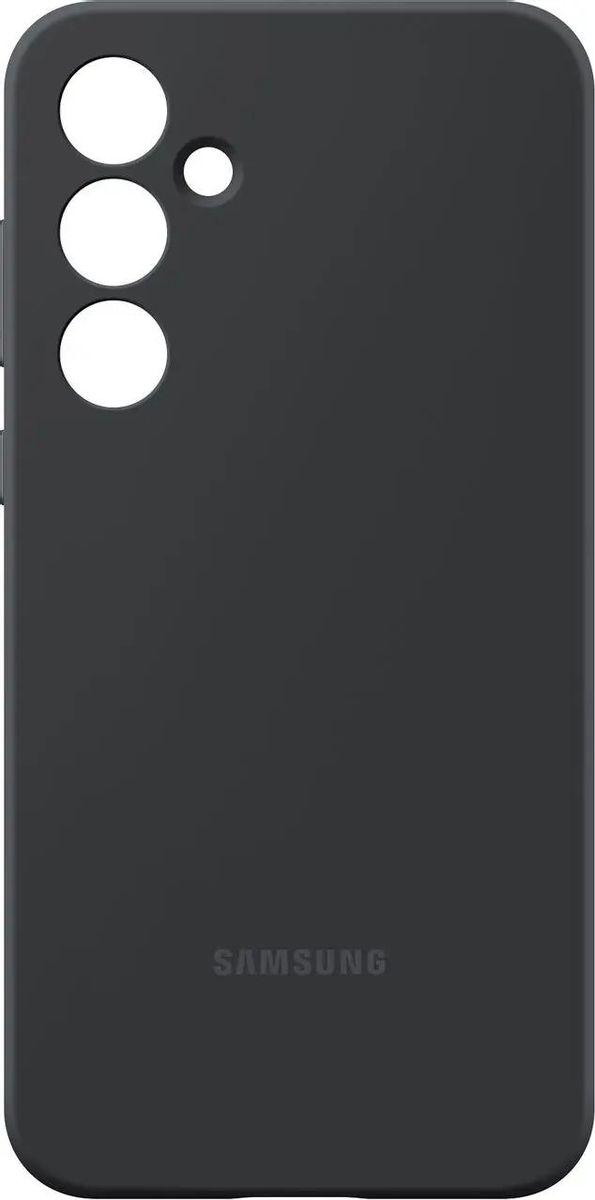 Чехол-накладка Samsung Silicone Case для смартфона Samsung Galaxy A55, силикон/микрофибра, черный (EF-PA556TBEGRU)