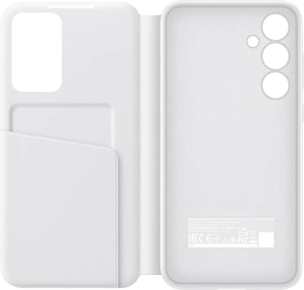 

Чехол-книжка Samsung Smart View Wallet Case для смартфона Samsung Galaxy A55, термопластичный полиуретан (TPU), белый (EF-ZA556CWEGRU)