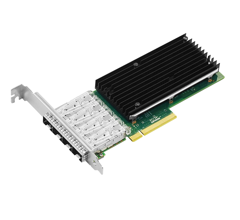 Сетевая карта FIBO FT-N10-IP34SFP+, 4xSFP+, 10 Гб/с, PCI-Ex8, Retail (FT-N10-IP34SFP+)