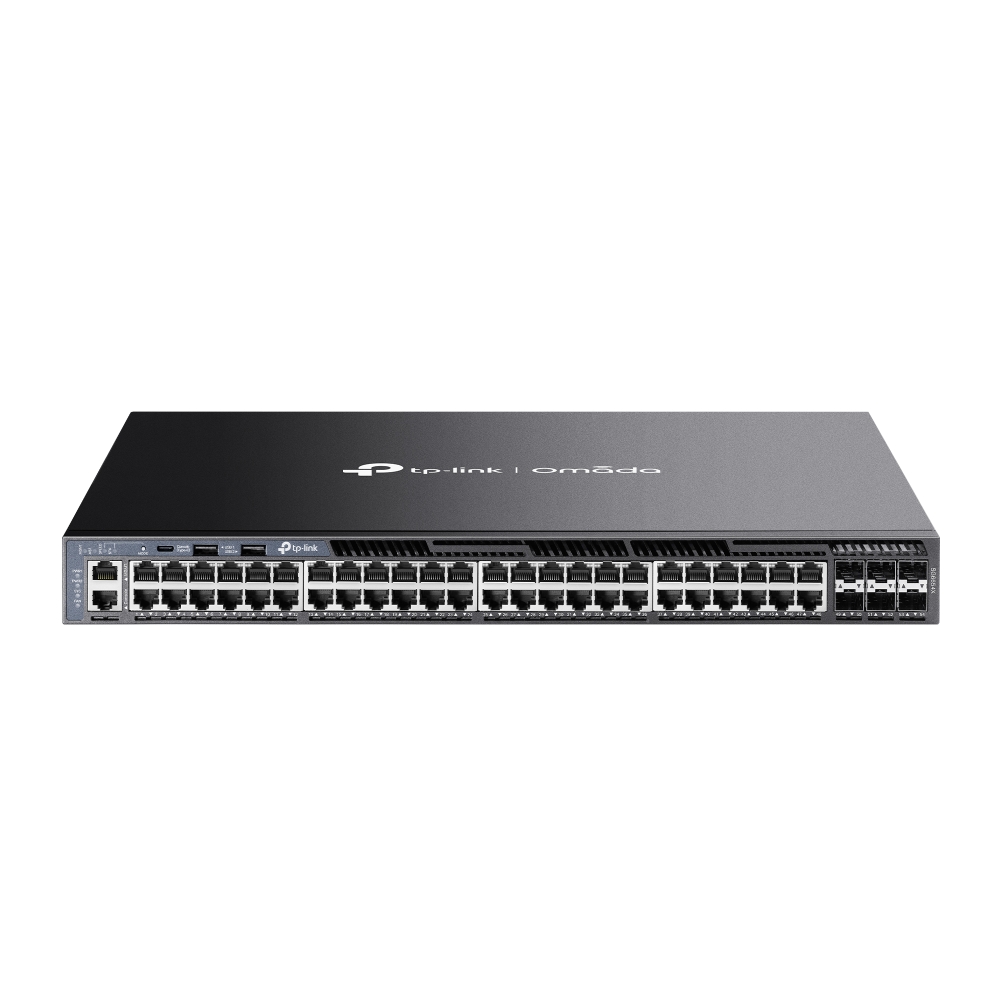 

Коммутатор TP-Link Omada SG6654X, управляемый, кол-во портов: 48x1 Гбит/с, кол-во SFP/uplink: SFP+ 6x10 Гбит/с, установка в стойку (SG6654X), SG6654X