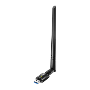 Адаптер Wi-Fi Cudy WU1400, 802.11a/b/g/n/ac, 2.4 / 5 ГГц, до 1.27 Гбит/с, 18 дБм, USB, внешних антенн: 1x5 дБи