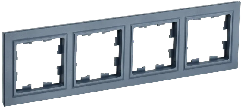 Рамка IEK BRITE РУ-4-БрМ, 4-поста, маренго