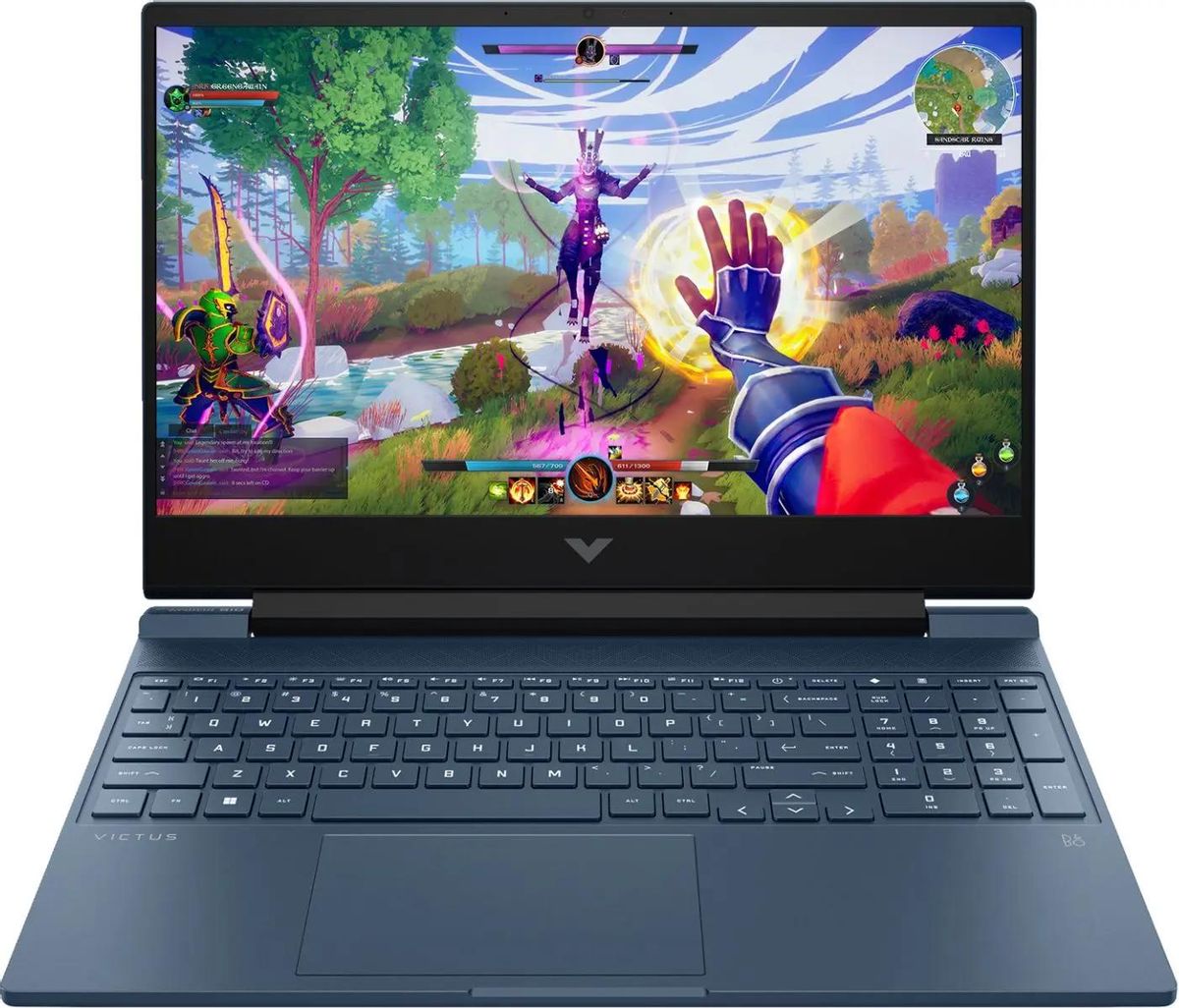 

Ноутбук HP Victus 15-fa1041ci 15.6" IPS 1920x1080, Intel Core i5 13500H 2.6 ГГц, 16Gb RAM, 512Gb SSD, NVIDIA GeForce RTX 3050-4Gb, без OC, синий (8F5J5EA), 15-fa1041ci