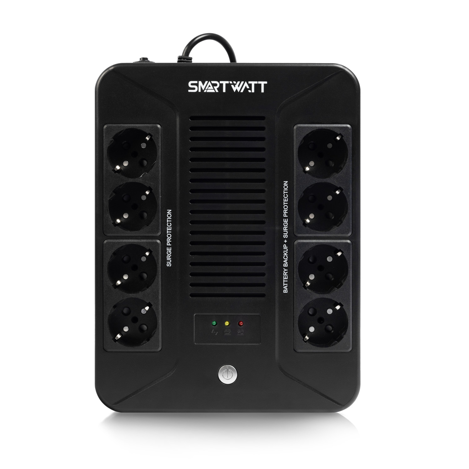 

ИБП SMARTWATT UPS SAFE Pro 600, 600 VA, 360 Вт, 8 (Schuko), розеток - 8, черный (3703020270002), Pro 600