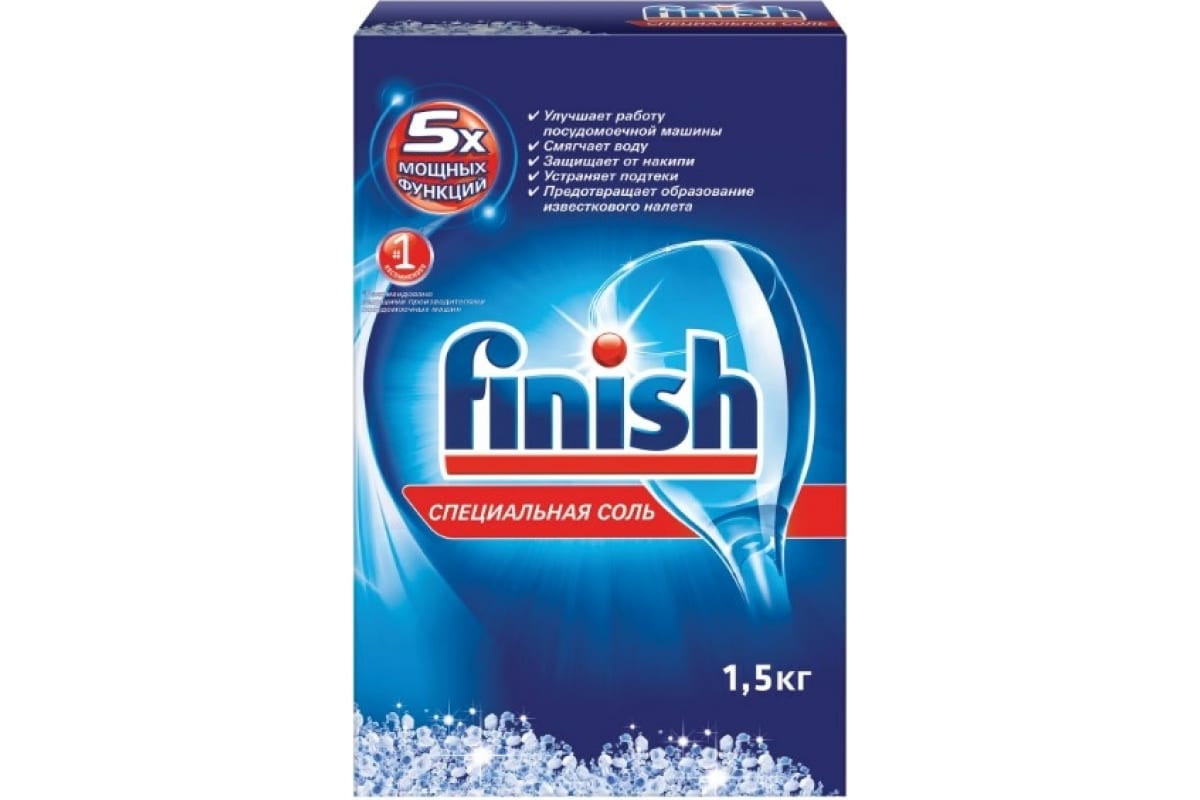 Соль для посудомоечных машин Finish 3012703, 1.5 кг, 1 шт. (3012703)