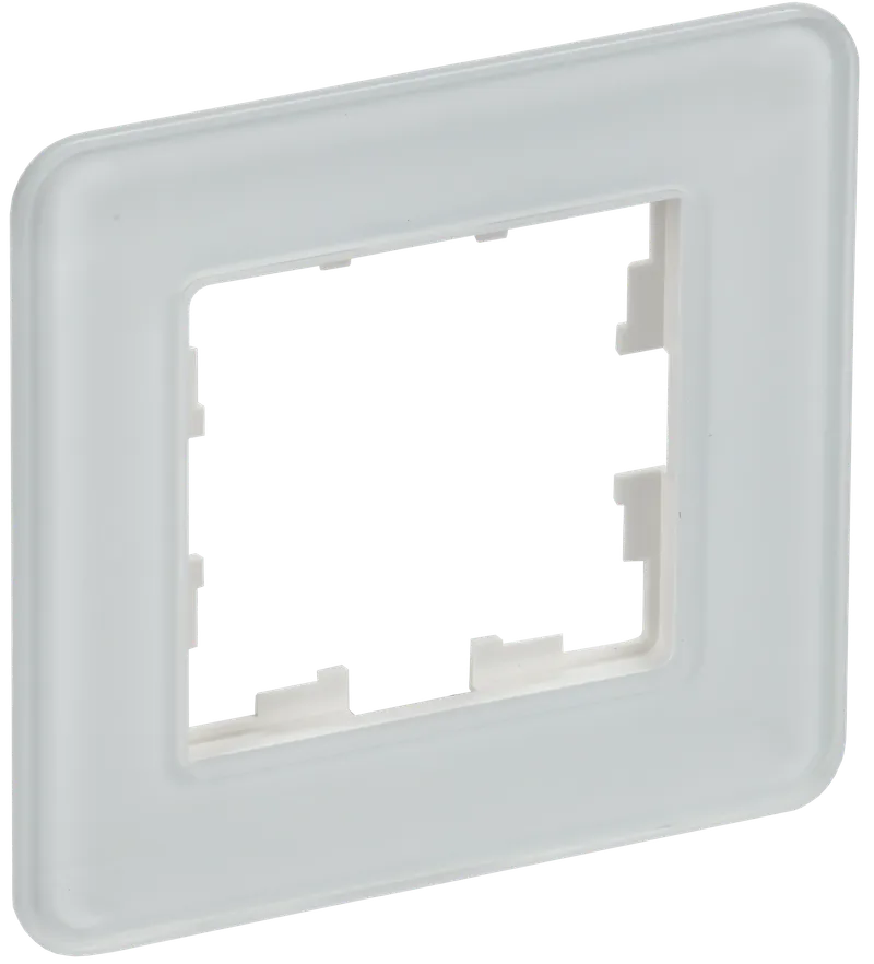 Рамка IEK BRITE РУ-1-2-Бр, 1-пост, белый