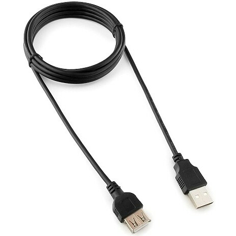 

Кабель-удлинитель USB-USB, 1.8 м, черный, Cablexpert Pro (CC-USB2-AMAF-6B-N)