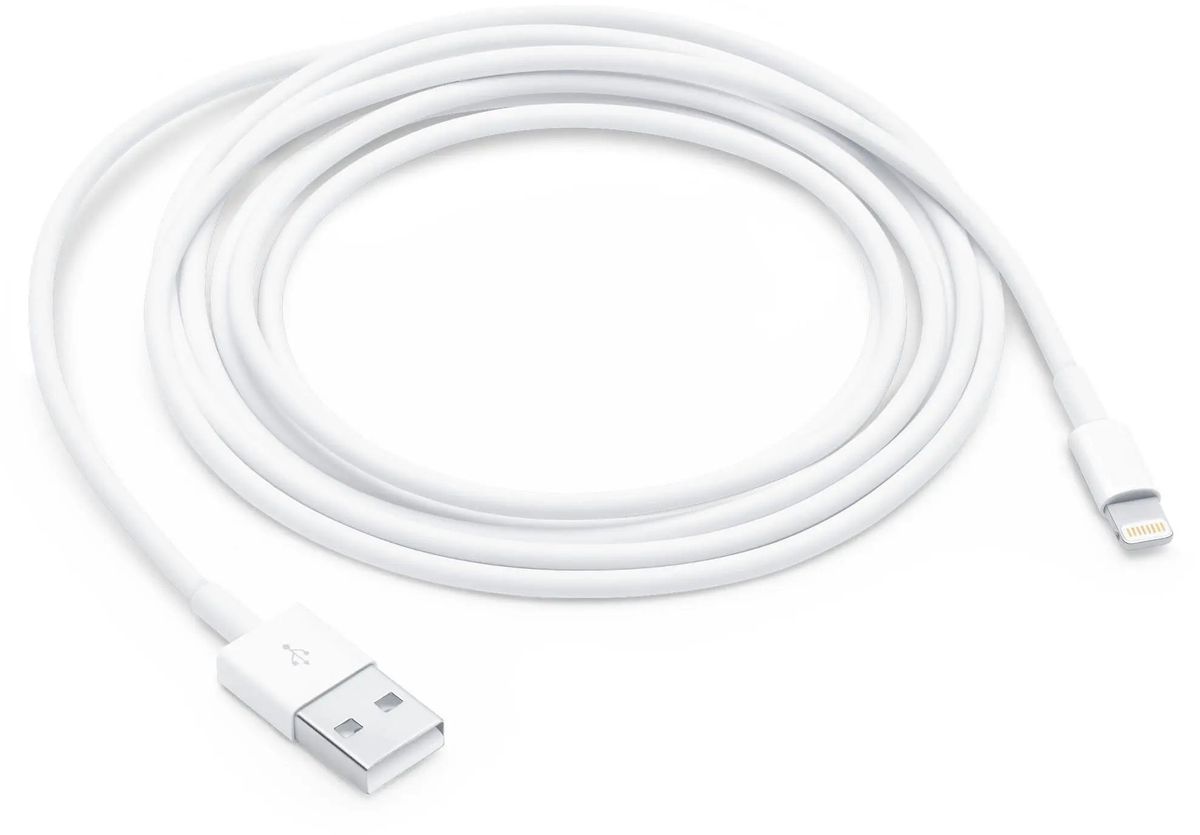 

Кабель USB-Lightning 8-pin, MFi, 2 м, белый, Apple (MD819FE/A)