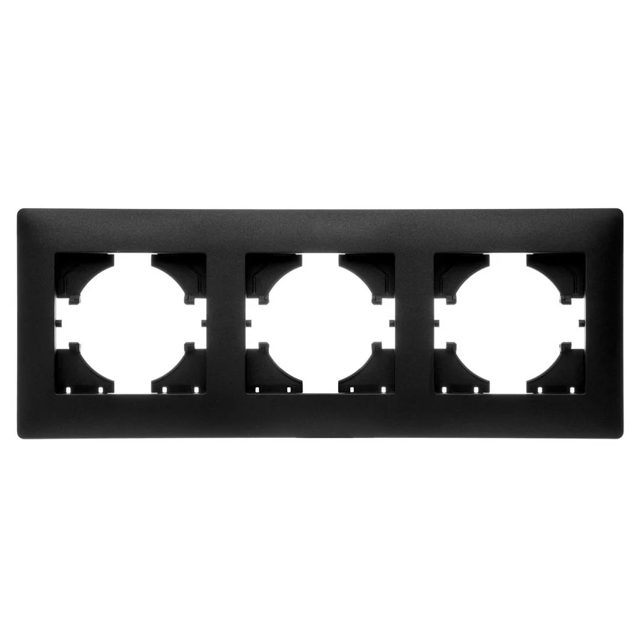 

Рамка GUSI ELECTRIC Bravo, горизонтальная, 3-поста, графит (С1030-010)