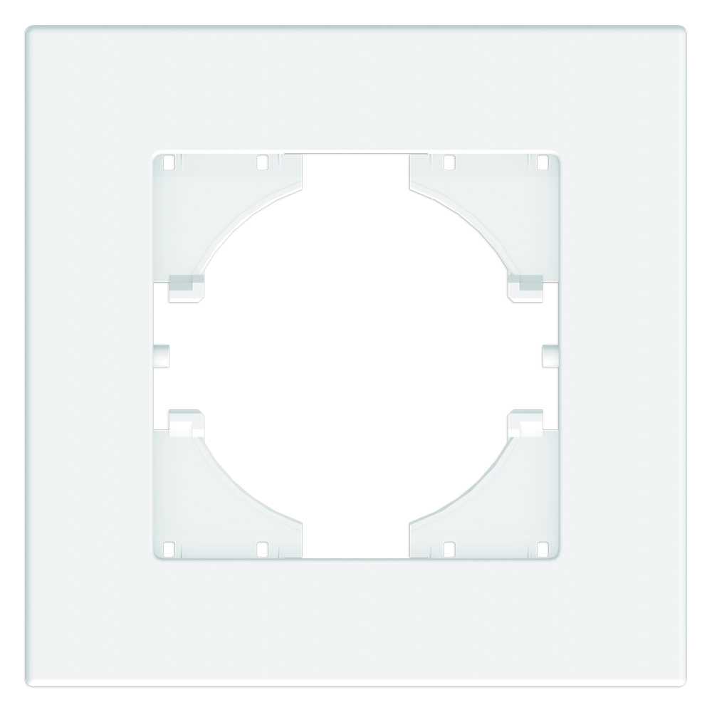 Рамка GUSI ELECTRIC City, горизонтальная, 1-пост, белый (С1111-001)