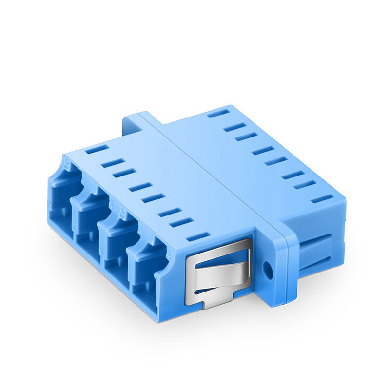 Адаптер оптический проходной LC, квадро, одномодовый, OS2, синий Eurolan (36A-S2-4L-02BU)