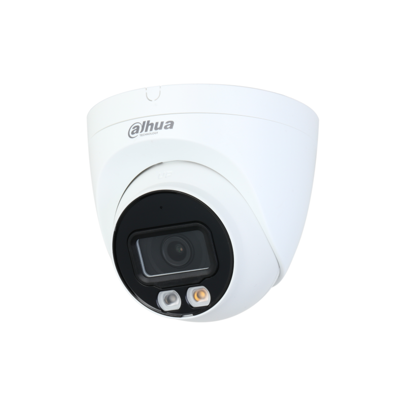 IP-камера DAHUA WizSense IPC-HDW2249TP-S-LED 2.8 мм, уличная, купольная, 2 Мпикс, CMOS, до 1920x1080, до 25 кадров/с, ИК подсветка 30м, POE, -40 °C/+60 °C, белый/черный (DH-IPC-HDW2249TP-S-LED-0280B), цвет белый/черный
