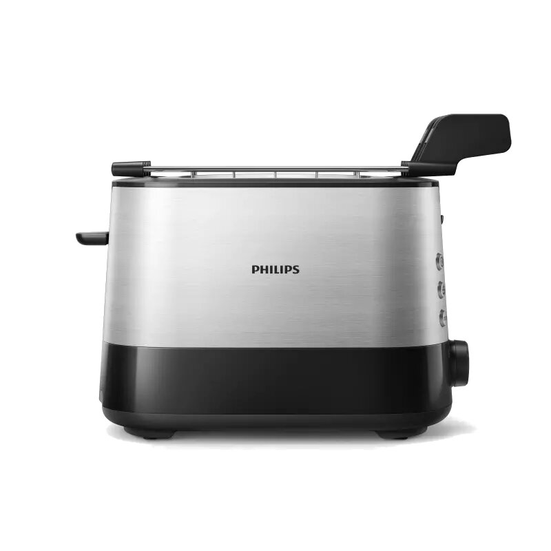 Тостер Philips HD2639 / 90 730 Вт, подогрев, размораживание, черный/серебристый (HD2639/90), цвет черный/серебристый HD2639/90 HD2639 / 90 - фото 1