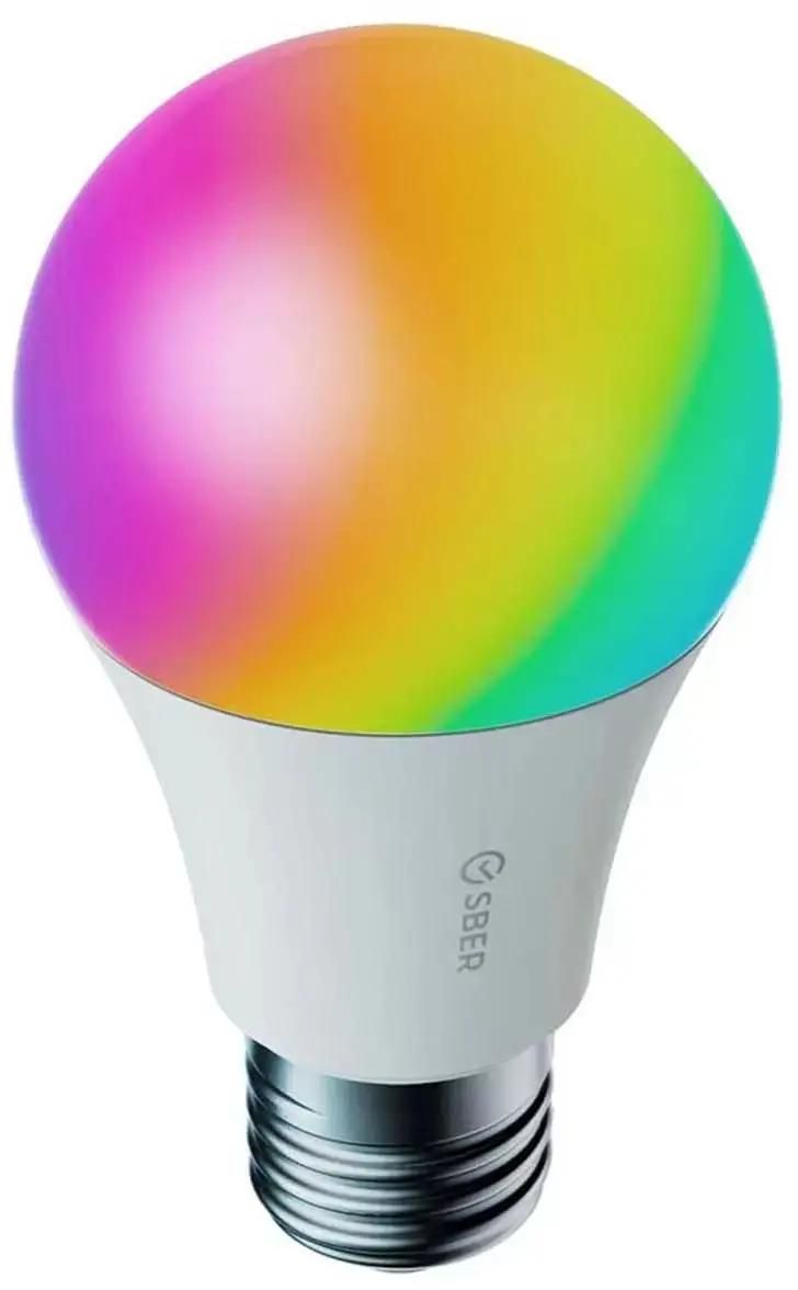 Умная лампа SBER SBDV-00115, SBDV-00115, 9 Вт, 806лм, 2700-6500К, E27, Bluetooth, Wi-Fi, белый (SBDV-00115)