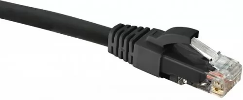 Патч-корд UTP кат.5e, 0.15 м, RJ45-RJ45, черный, CU, LSZH, Eurolan Slim Line 21D-U5-0KBL (21D-U5-0KBL)