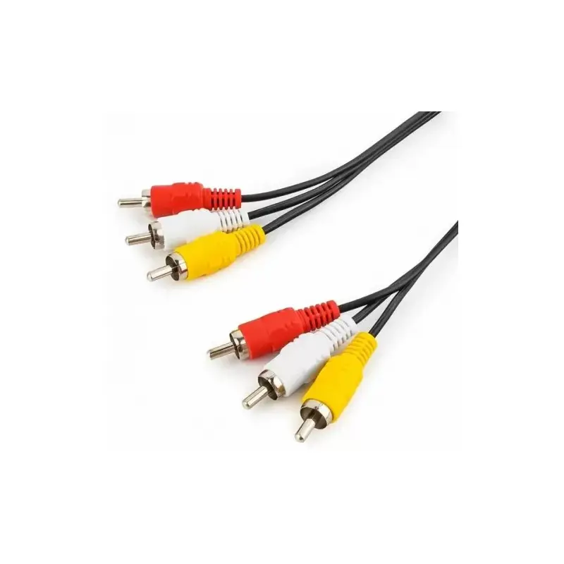 

Кабель 3xRCA(M)-3xRCA(M), экранированный, 3 м, черный GoPower (00-00027485)