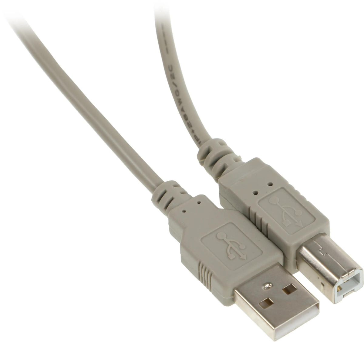 Кабель USB 2.0(Am)-USB 2.0(Bm), 1.8 м, серый, Behpex (218998) - фото 1