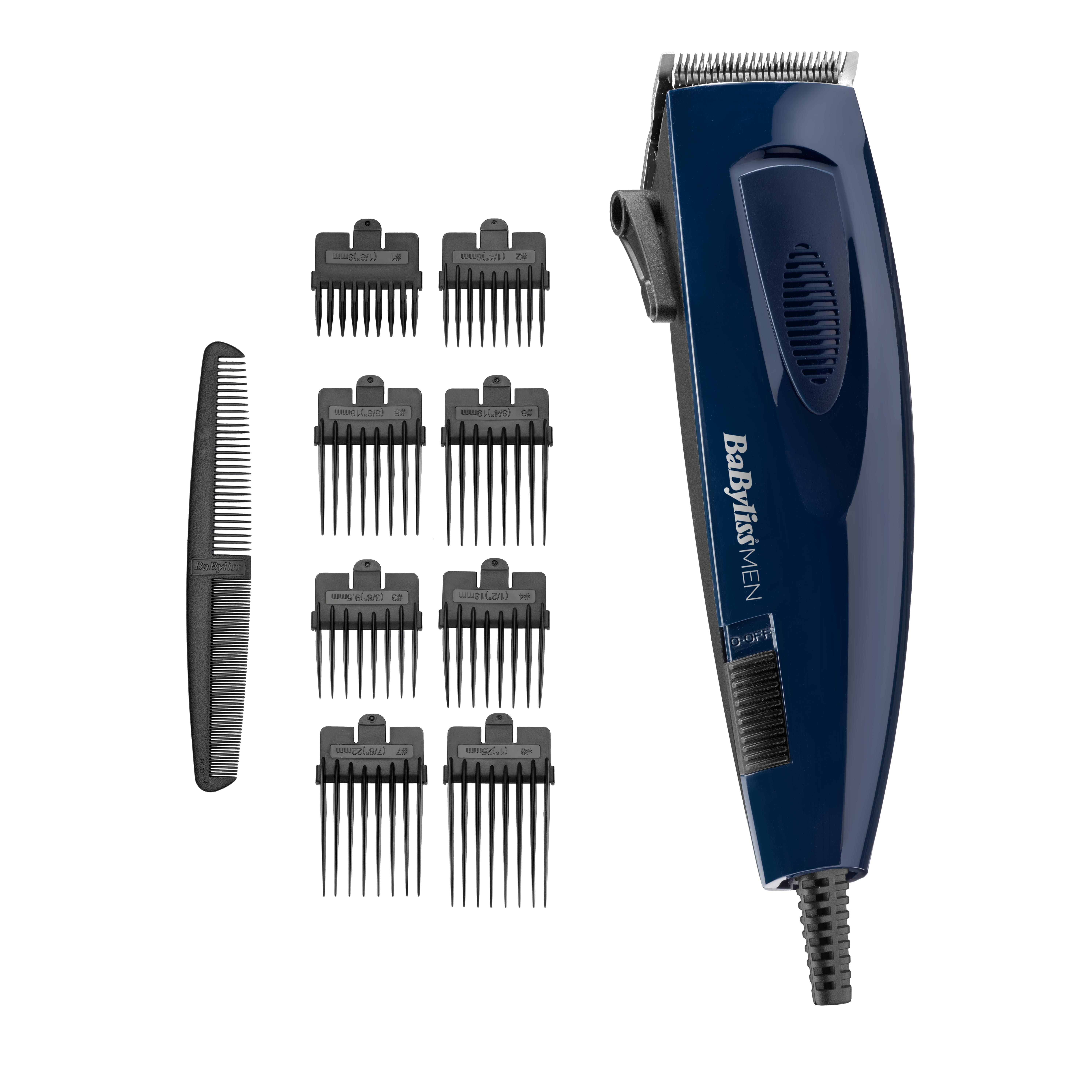 

Машинка для стрижки Babyliss E695E, насадок 8, длина шнура 2 м, синий (E695E), E695E