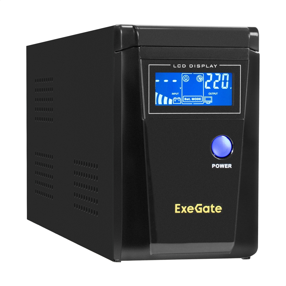 ИБП ExeGate SN-600.LCD.AVR.2SH, 600 VA, 360 Вт, черный (EX295980RUS)
