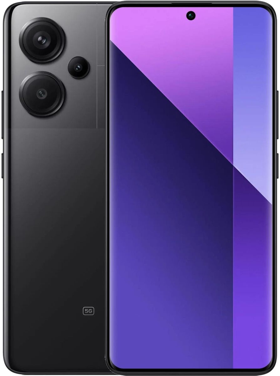 Смартфон Xiaomi Redmi Note 13 Pro+ 5G, 6.67' 1220x2712 AMOLED, MediaTek Dimensity 7200-Ultra, 12Gb RAM, 512Gb, 3G/4G/5G, NFC, Wi-Fi, BT, 3xCam, 2-Sim, 5000 мА⋅ч, USB Type-C, Android 13, черный (23090RA98G/50837)