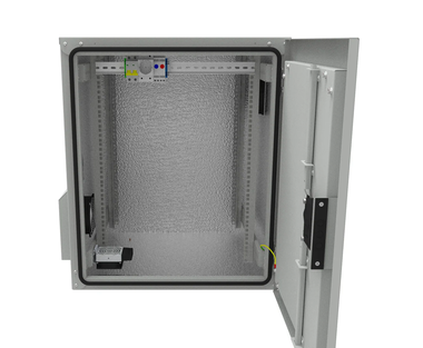 Шкаф уличный всепогодный настенный 18U 730x630 мм, металл, серый, SNR (SNR-OWC-186060-CHM)