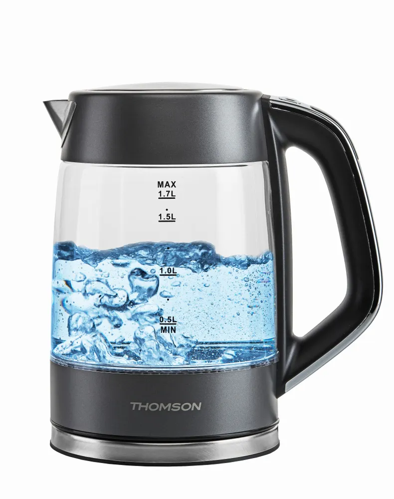 

Чайник электрический Thomson Glass K20ES-2002 1.7л. 2 кВт, стекло, серый (K20ES-2002), K20ES-2002