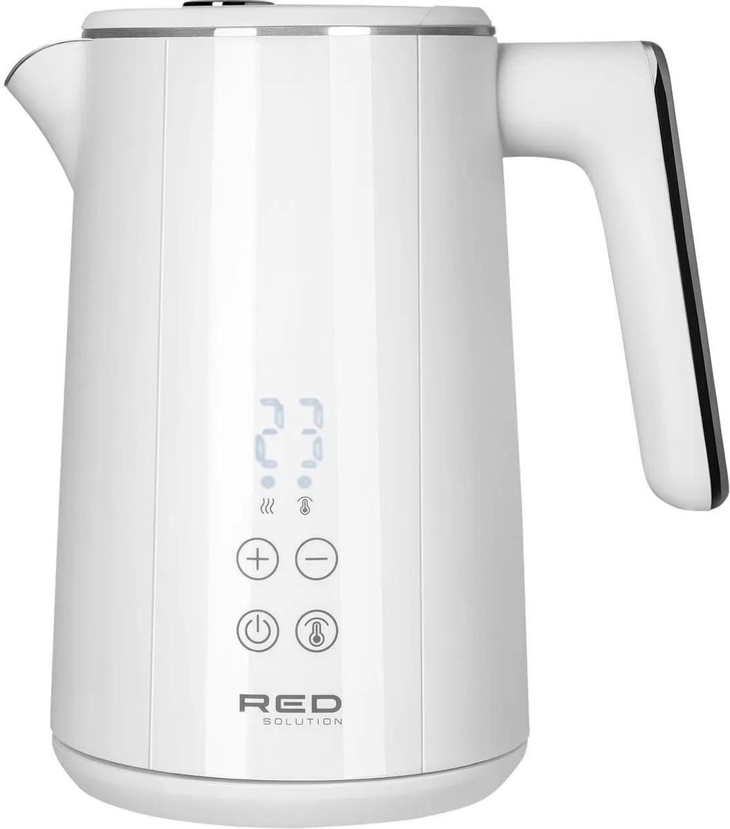 

Чайник Red Solution RK-M112D 1.5л. 2.2 кВт, металл/пластик, белый ( RK-M112D), RK-M112D
