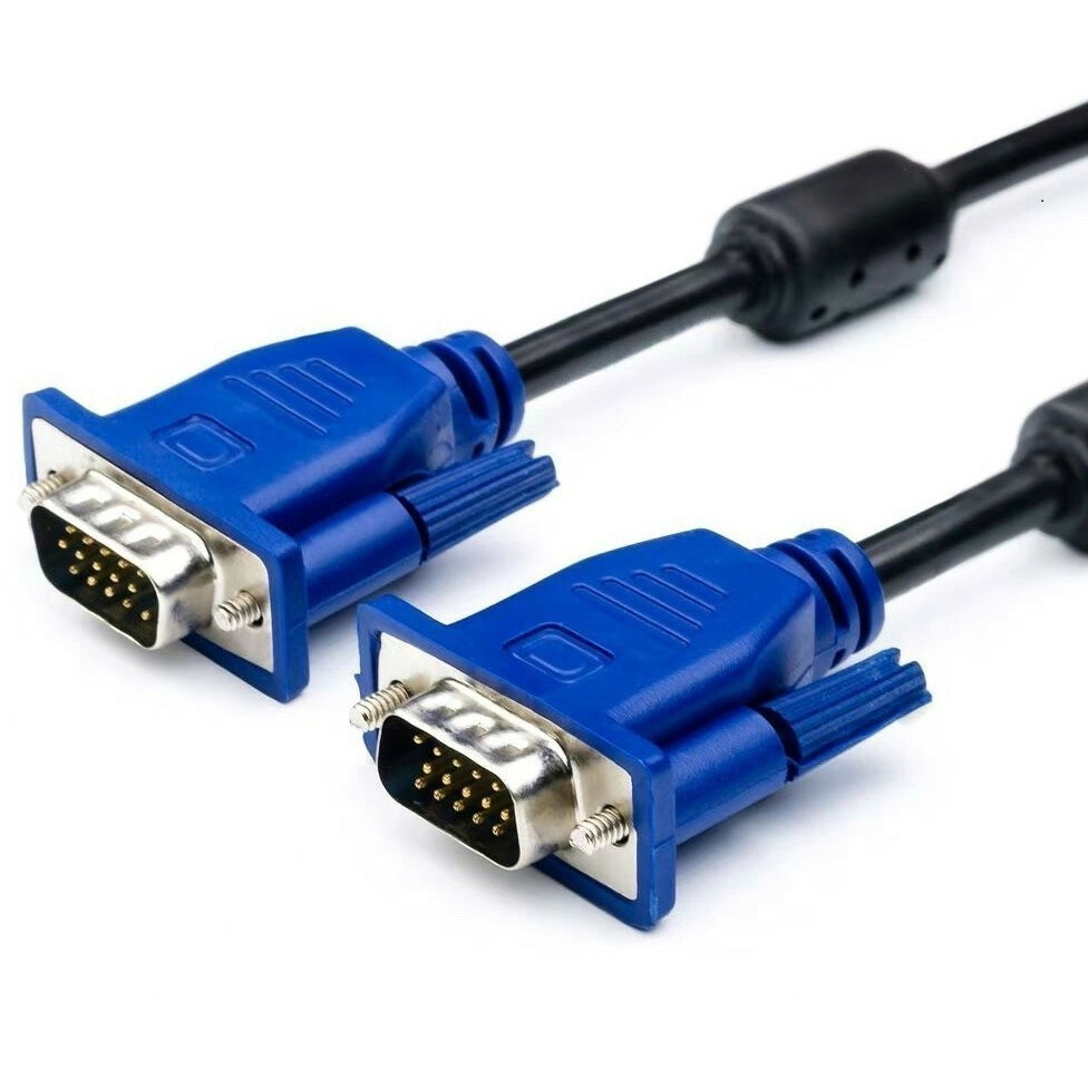 

Кабель VGA(15M)-VGA(15M), экранированный, ферритовый фильтр, 3 м, черный Bion (BXP-VGA2-030)