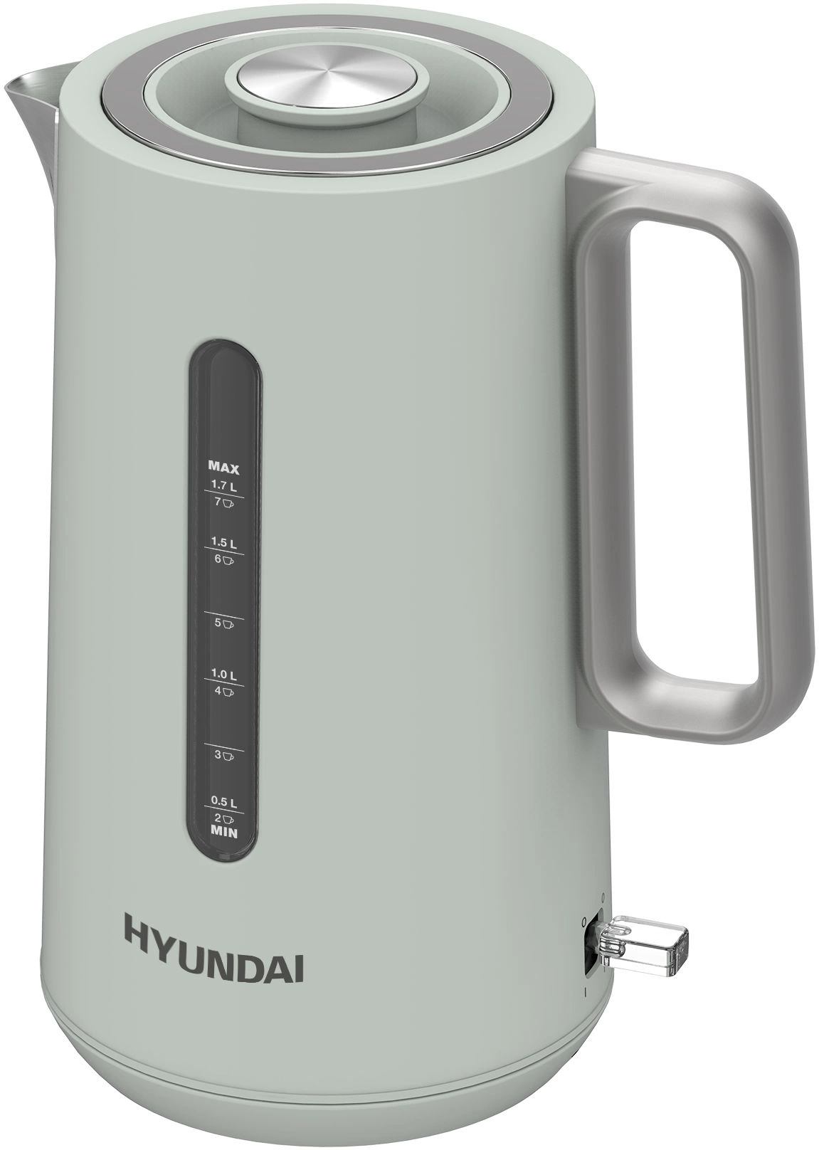 

Чайник электрический Hyundai HYK-S9999 1.7л. 2.2 кВт, металл, зеленый (HYK-S9999), HYK-S9999