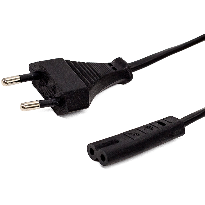 

Кабель питания Europlug(M)-IEC-320-C7, 2.5А, 1 м, черный Fillum (FL-PC2.5-EU-C7-1M)